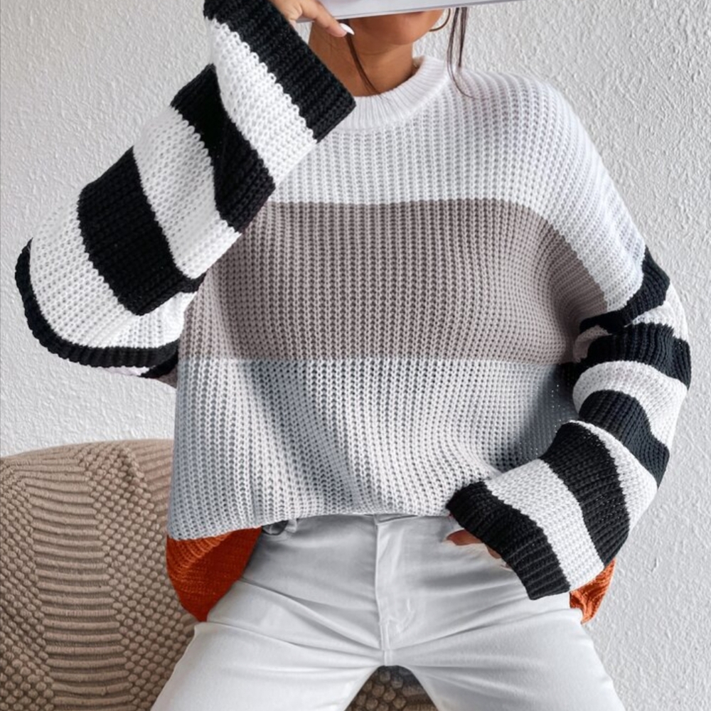 Striped Black and White Sweater